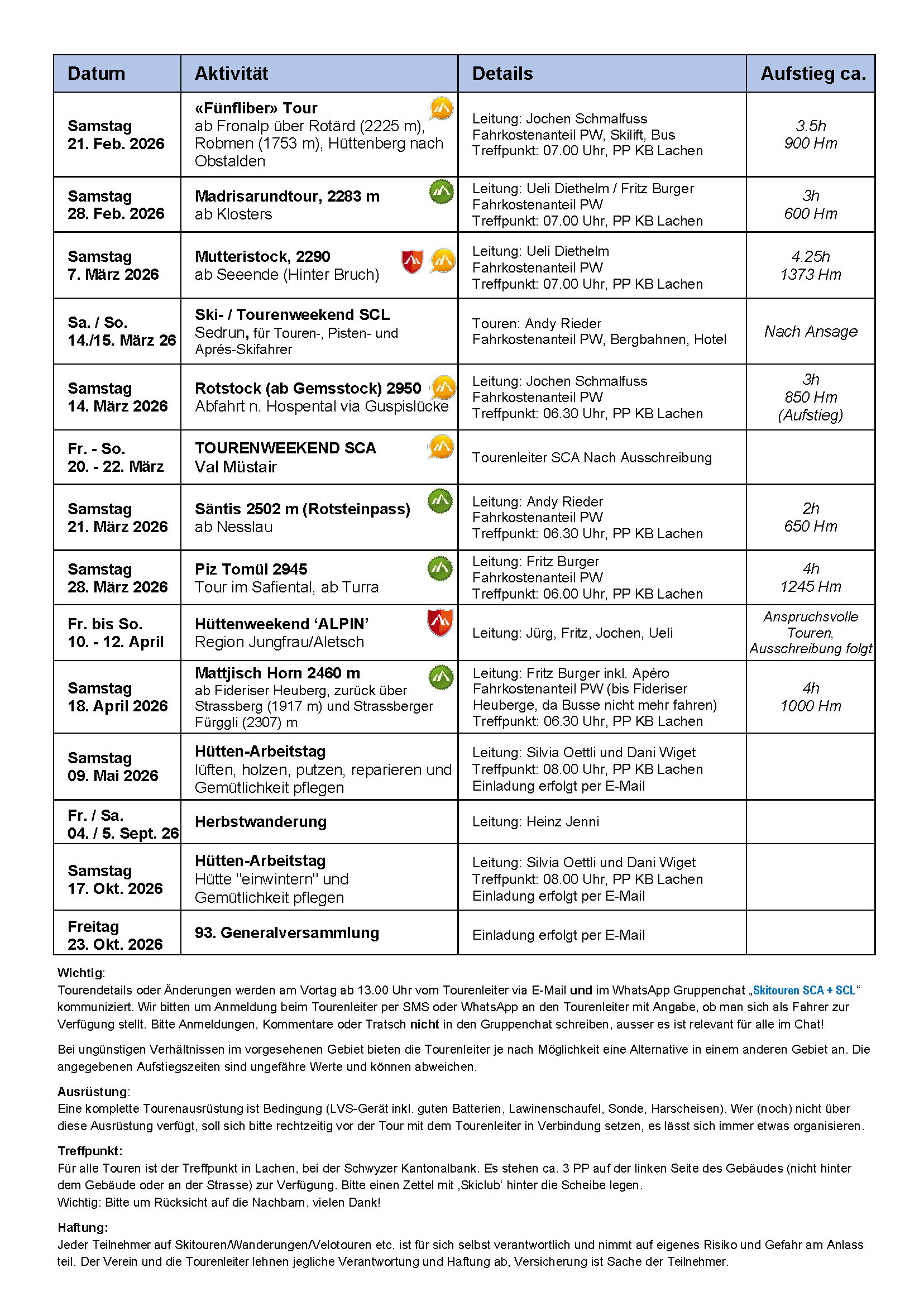 TOURENPROGRAMM 2025-2026_V1.0_Seite 2